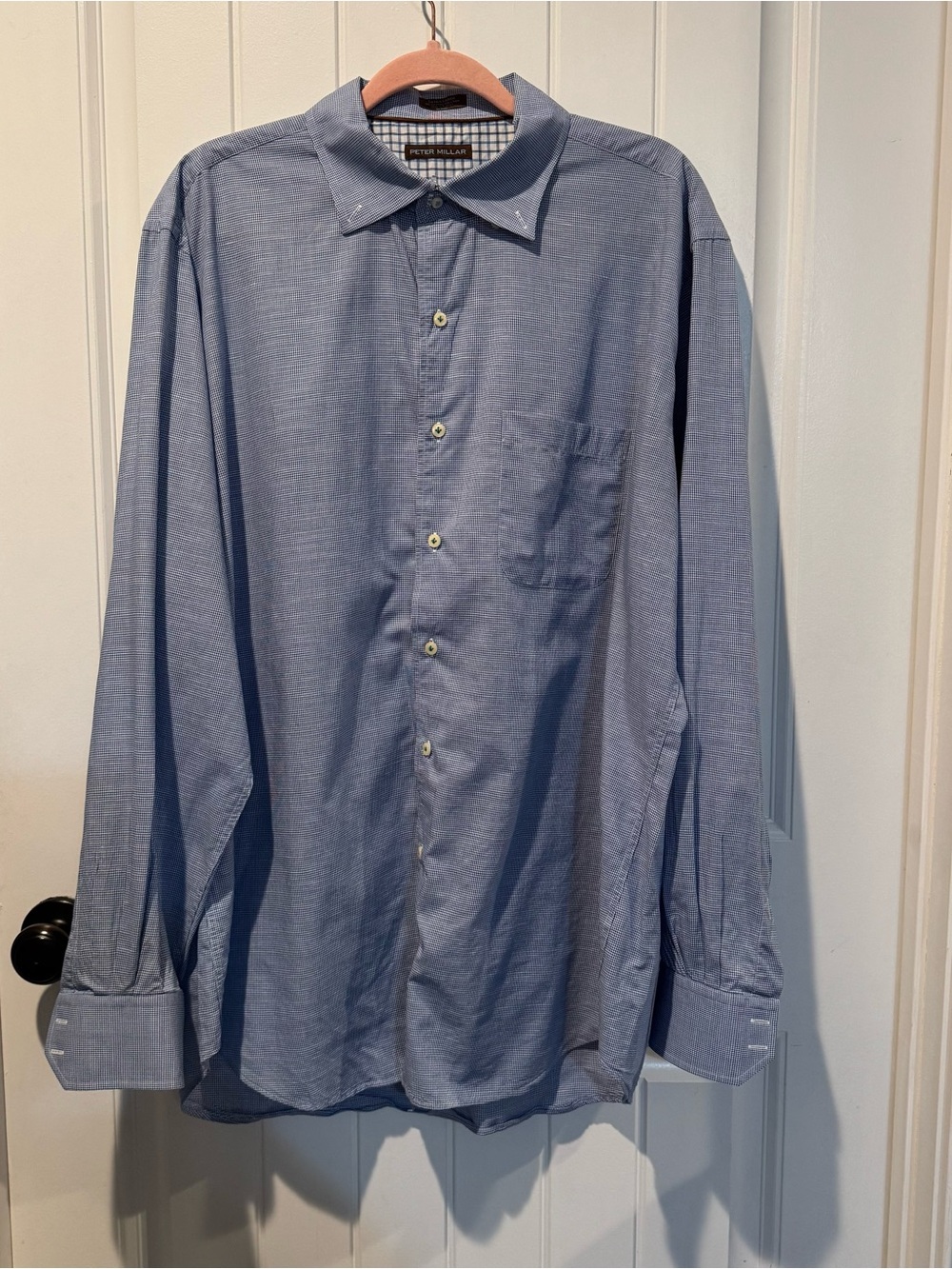 Peter Millar Light Blue Long-Sleeve Dress Shirt